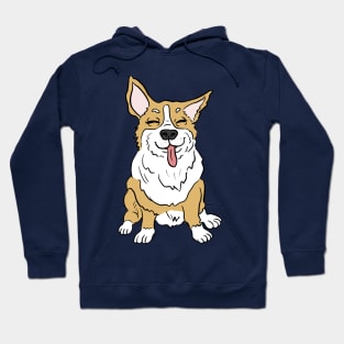 Corgi smiling Hoodie